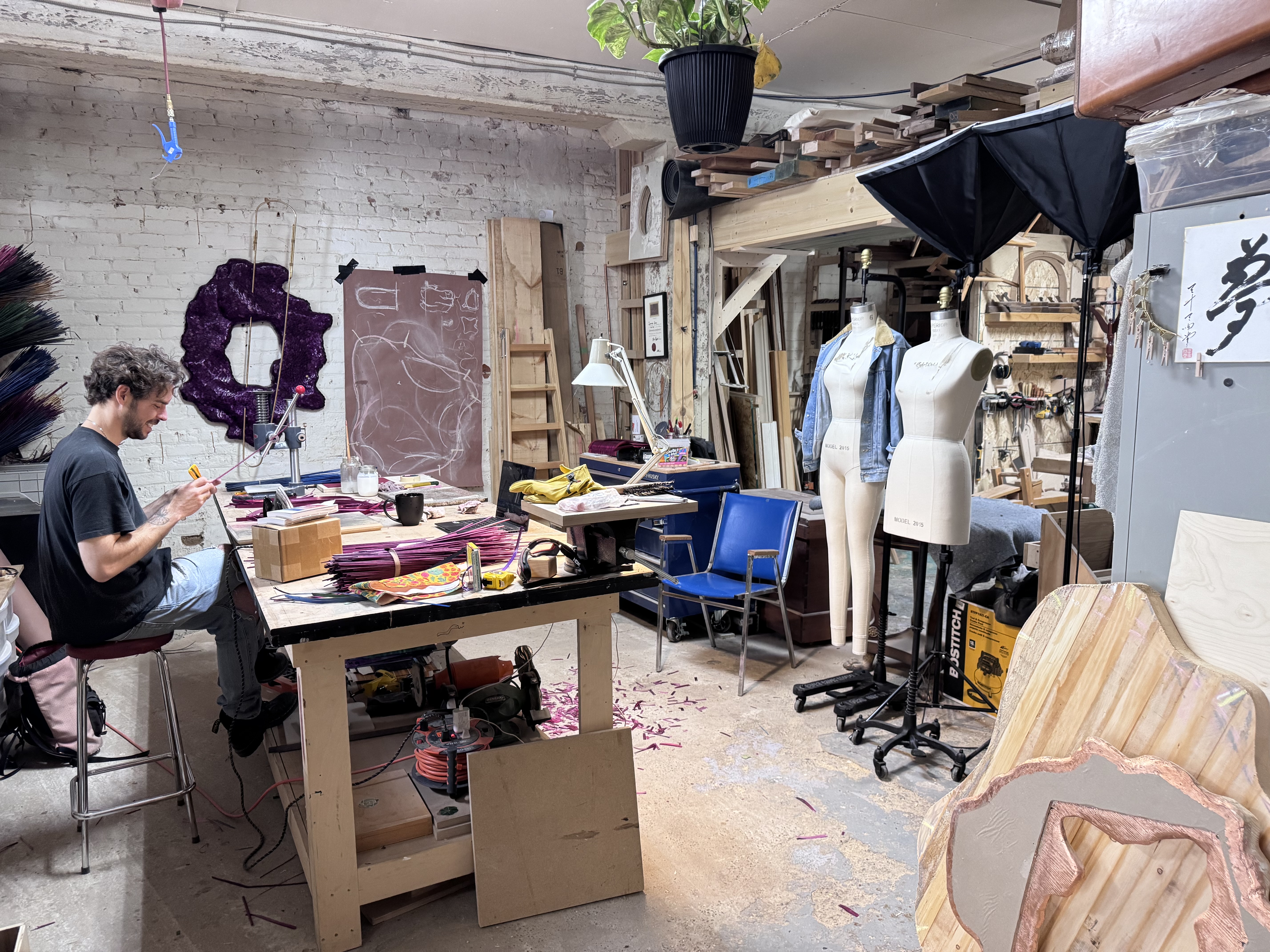 Établi dans l'atelier